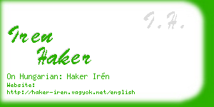 iren haker business card